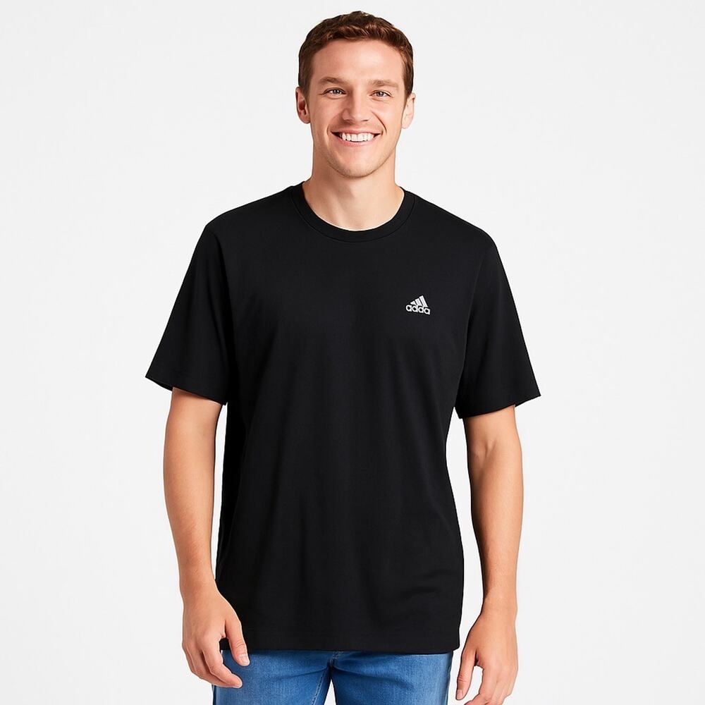Adidas Black End Plastic Waste Performance Tee Mens Size 2XL Activewear Shirt